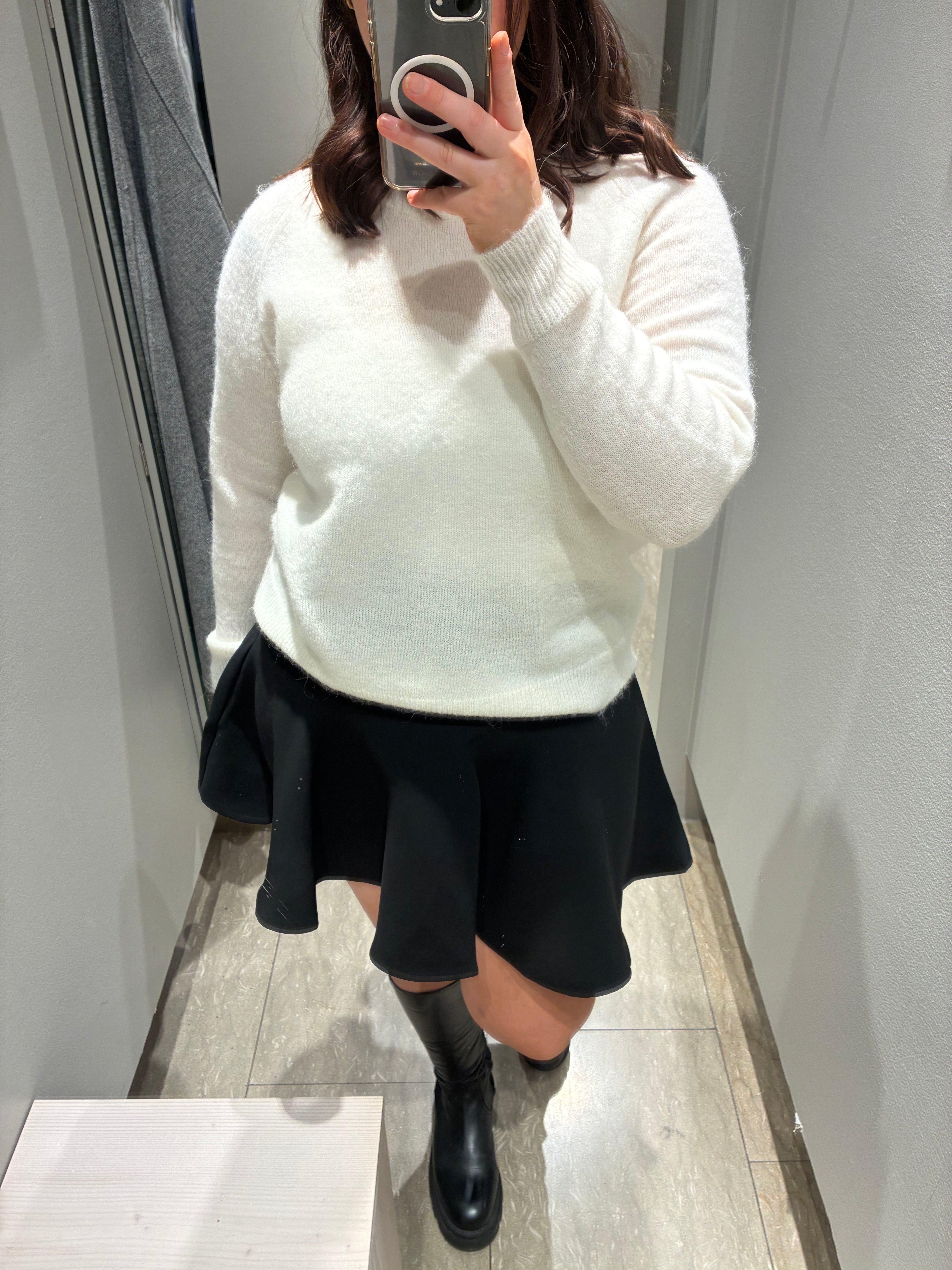 VISABBY Short Skirt - Black Beauty